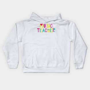 Music Teacher Gift Idea Cute Back to School Kids Hoodie